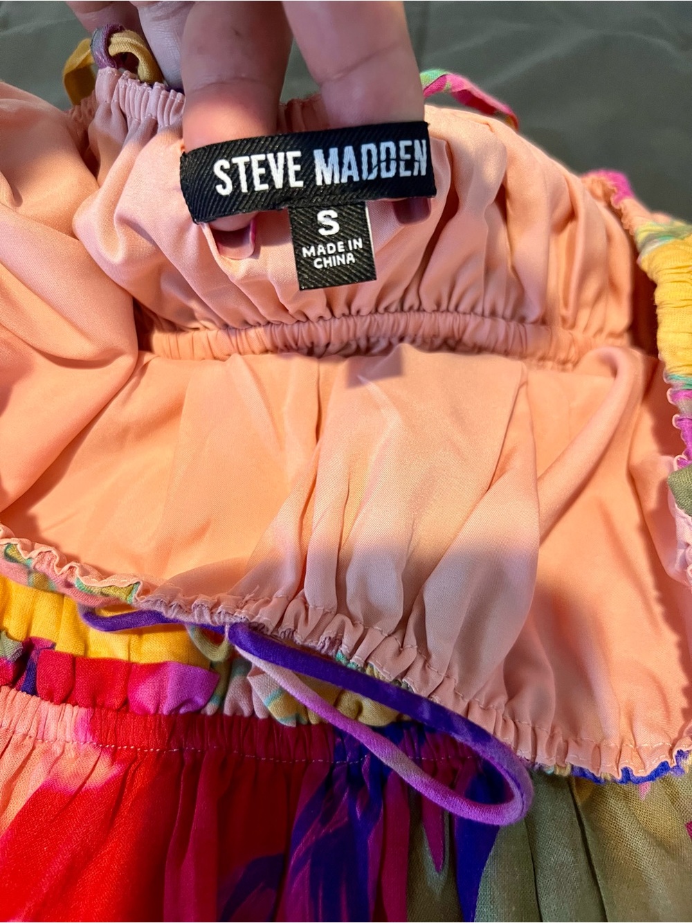 Steve Madden Pink and Purple Floral Mini Dress - Picture 7 of 7